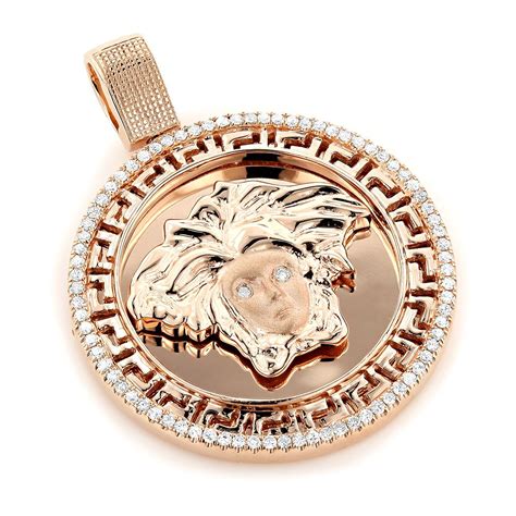 versace pendant plate|14k gold versace pendant.